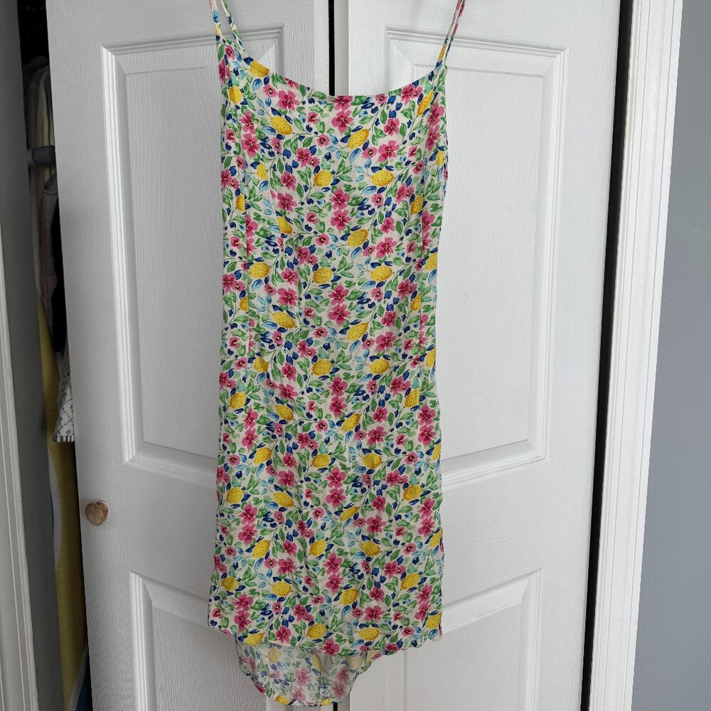 Floral/Lemon Mini Dresse